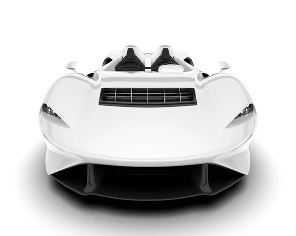White Sport Car Isolated White Background Rendering Illustration — Stock Photo, Image