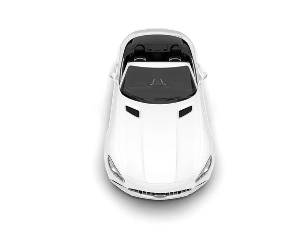 Weißer Sportwagen Auf Weißem Hintergrund Darstellung Illustration — Stockfoto