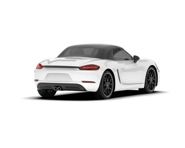 stock image White sport car on transparent background. 3d rendering - illustration