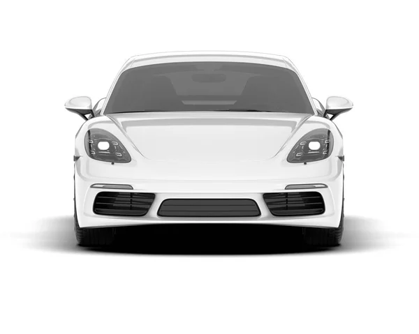 Weißer Sportwagen Auf Transparentem Hintergrund Darstellung Illustration — Stockfoto