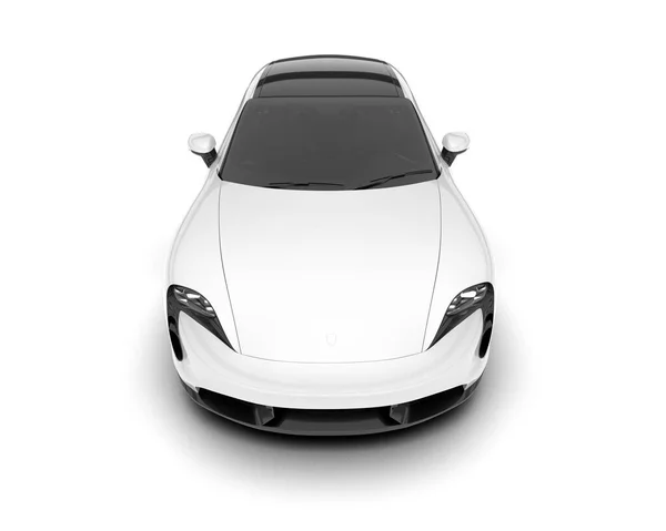 stock image White sport car on transparent background. 3d rendering - illustration