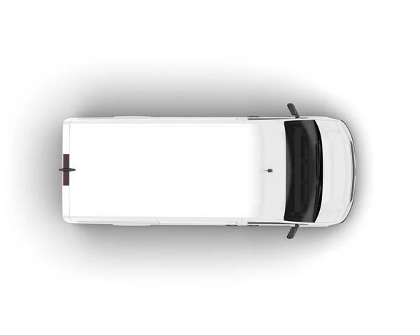 Weißer Ladewagen Isoliert Hintergrund Darstellung Illustration — Stockfoto