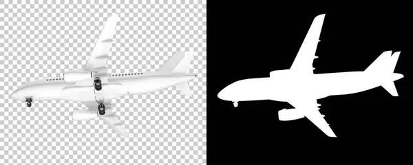 Letadlové Vozidlo Vykreslující Ilustrace Letadlo Cestujících — Stock fotografie