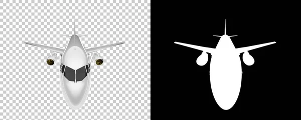 航空機の車両について 3Dレンダリングイラスト 乗客の飛行機 — ストック写真