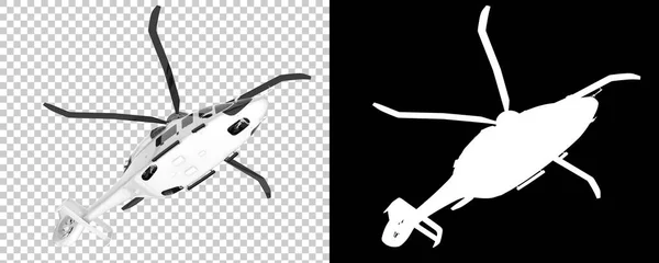Helicóptero Com Hélices Modelos Veículos Aeronaves Ilustração Renderização — Fotografia de Stock