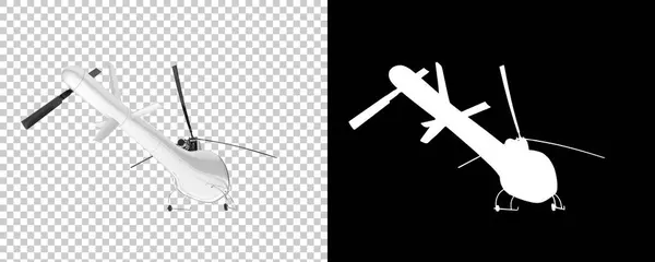 Helikopter Propellerekkel Légijármű Modellek Renderelési Illusztráció — Stock Fotó