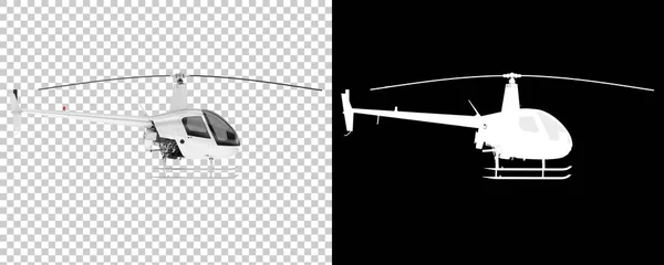 Vrtulník Vrtulemi Modely Letadel Vykreslování Ilustrace — Stock fotografie