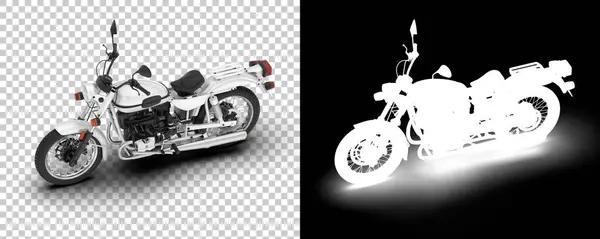 Renderização Motocicleta Moderna Ilustração — Fotografia de Stock