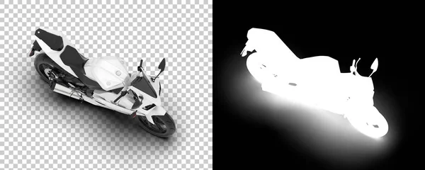 现代摩托车3D渲染说明 — 图库照片
