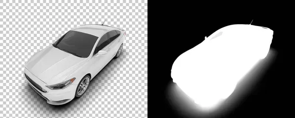Silhouettes Modern Car Transparent Black Background — стокове фото