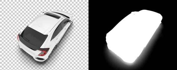 Silhouettes Modern Car Transparent Black Background — Stockfoto