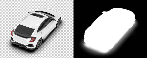 Silhouettes Modern Car Transparent Black Background —  Fotos de Stock