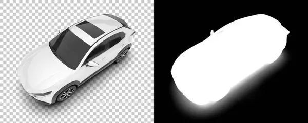 Automóvil Moderno Ilustración Representación —  Fotos de Stock