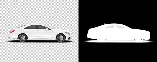 Moderní Automobil Vykreslování Ilustrace — Stock fotografie