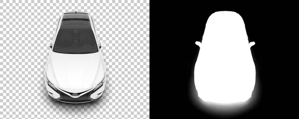 Modern Car Isolated Background Mask Rendering Illustration — Stock Photo, Image