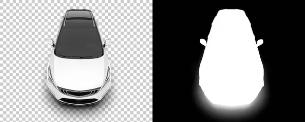 Arka Planda Maskeyle Izole Edilmiş Modern Araba Görüntüleme Illüstrasyon — Stok fotoğraf