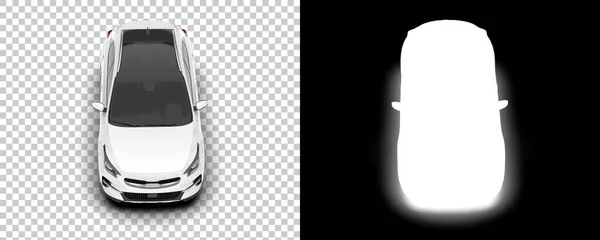 Ilustração Costas Branco Carro Moderno Sobre Fundo Transparente Imagem Gerada — Fotografia de Stock