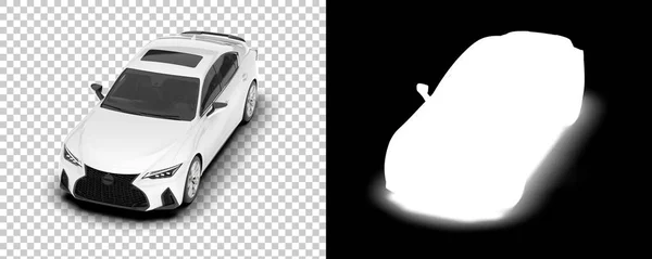 Representación Ilustración Modelos Automóviles Espalda Blanco Coche Moderno Sobre Fondo —  Fotos de Stock