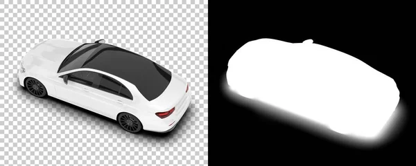 Representación Ilustración Modelos Automóviles Espalda Blanco Coche Moderno Sobre Fondo — Foto de Stock