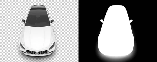 Renderelés Illusztrációja Auto Modellek Vissza Fehér Modern Autó Átlátszó Háttér — Stock Fotó