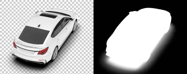 Illustrazione Bianco Nero Auto Moderne — Foto Stock
