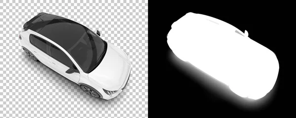 Illustrazione Bianco Nero Auto Moderne — Foto Stock