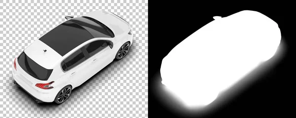 Modern Arabanın Siyah Beyaz Çizimi — Stok fotoğraf