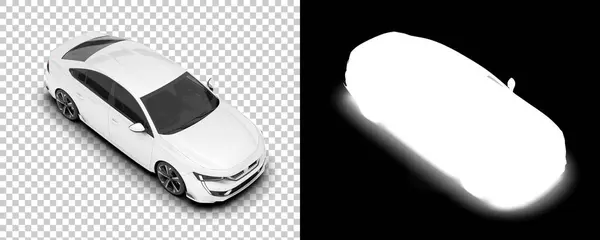 現代車の黒と白のイラスト — ストック写真