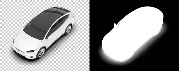 Black White Illustration Modern Car — Stock Photo, Image