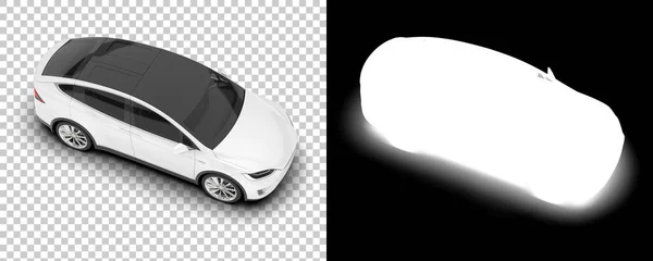 Черно Белая Иллюстрация Современного Автомобиля — стоковое фото
