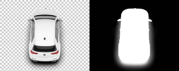 Черно Белая Иллюстрация Современного Автомобиля — стоковое фото