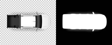 Kamyonetin siyah beyaz çizimi