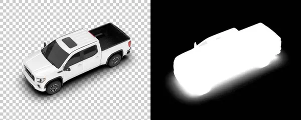 Ilustración Blanco Negro Camioneta —  Fotos de Stock