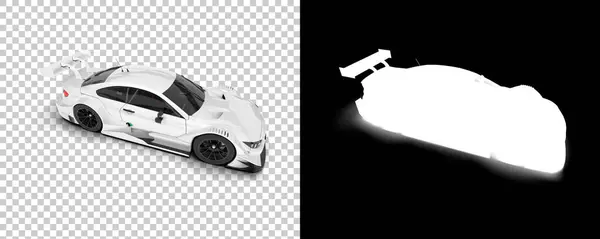 Race Car Isolated Background Mask Rendering Illustration — 스톡 사진