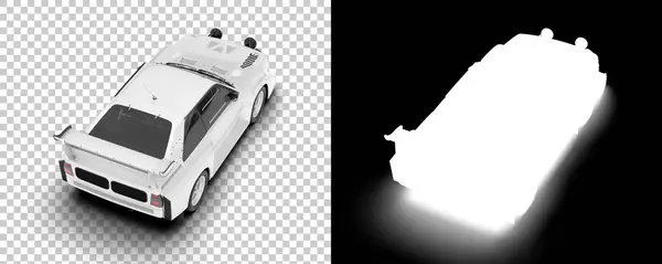 Race Car Isolated Background Mask Rendering Illustration — Fotografia de Stock