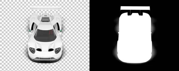 Гоночний Автомобіль Ізольований Фоні Маскою Візуалізація Ілюстрація — стокове фото