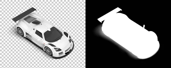 Race Car Isolated Background Mask Rendering Illustration — Stock Fotó