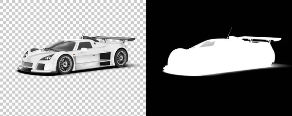 Race Car Isolated Background Mask Rendering Illustration — Zdjęcie stockowe