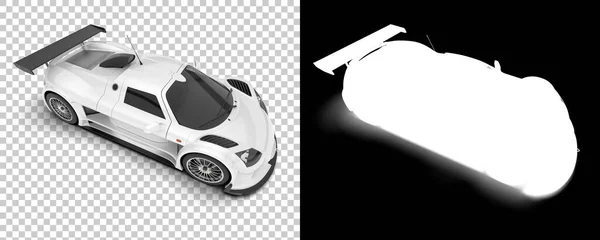 Race Car Isolated Background Mask Rendering Illustration —  Fotos de Stock