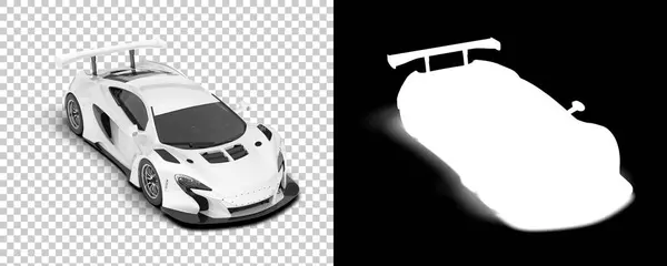 Race Car Isolated Background Mask Rendering Illustration — Foto de Stock