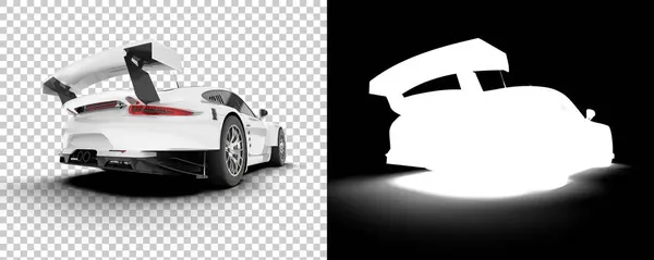 Race Car Isolated Background Mask Rendering Illustration — Stockfoto