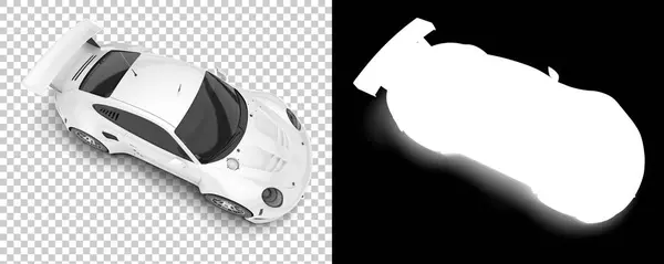 Race Car Isolated Background Mask Rendering Illustration — Stok fotoğraf