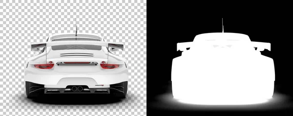 Race Car Isolated Background Mask Rendering Illustration — Stock Fotó
