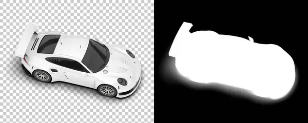 Race Car Isolated Background Mask Rendering Illustration — Photo