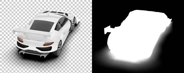 Race Car Isolated Background Mask Rendering Illustration —  Fotos de Stock