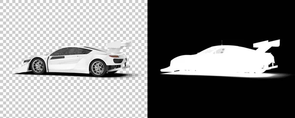 Race Car Isolated Background Mask Rendering Illustration — Stock fotografie