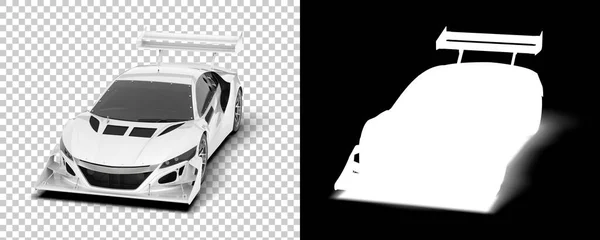 Race Car Isolated Background Mask Rendering Illustration — Foto Stock