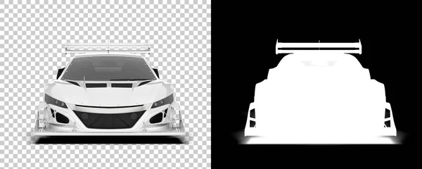 Race Car Isolated Background Mask Rendering Illustration — Stockfoto