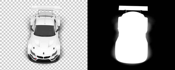 Race Car Isolated Background Mask Rendering Illustration — Foto Stock