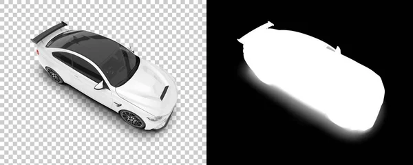 Sport Car Isolated Background Mask Rendering Illustration — Stok fotoğraf